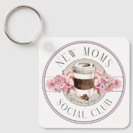 Llavero Humor de nueva mamá, el café es nuestra única espe