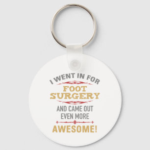 Llavero Humor de recuperación de cirugía de pies