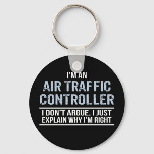 Llavero Humor del controlador de tráfico aéreo