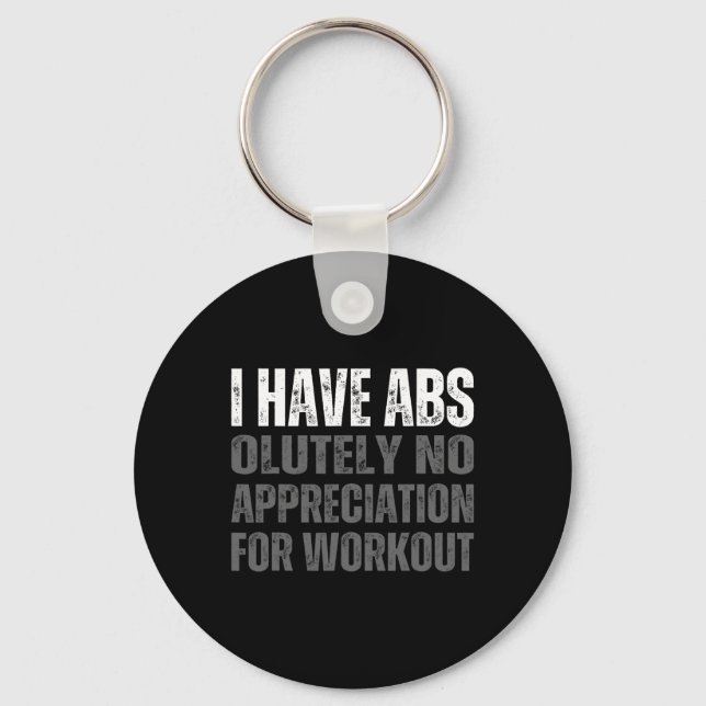 Llavero Humor divertido de Abs (Anverso)