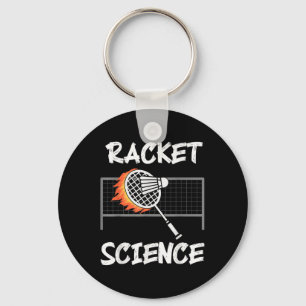 Llavero Humor Divertido de Bádminton Raqueta Ciencia Volan