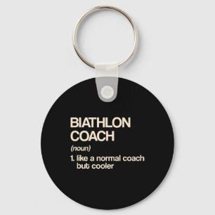 Llavero Humor divertido de biatlón de definición de entren