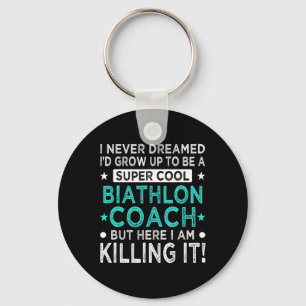Llavero Humor divertido de biatlón invierno de entrenador 