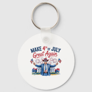 Llavero Humor Divertido Trump Haz El 4 De Julio Grande De