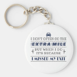 Llavero Humor extra milla perdida mi salida