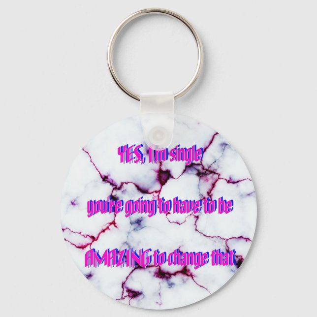 Llavero Humor - Increíble y único (Anverso)