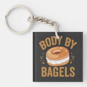 Llavero Humor judío divertido Amante de bagels de Hanukkah