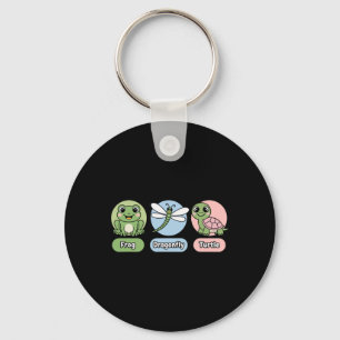 Llavero Humor político sutil gracioso Frog Dragonfly Turtl