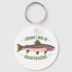 Llavero Humorística trucha arco iris pesca graciosa