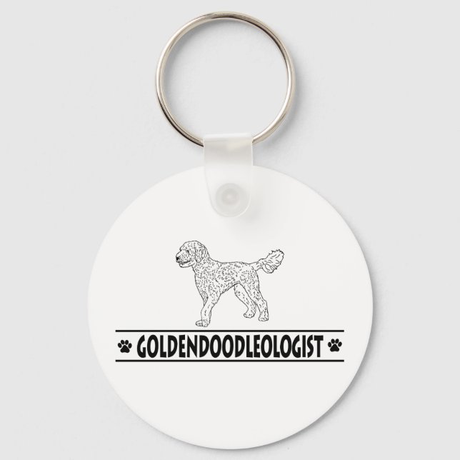Llavero Humorístico Goldendoodle (Anverso)