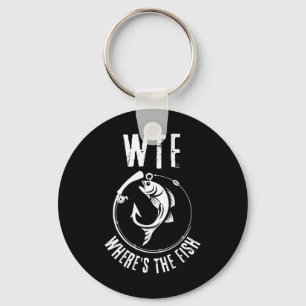 Llavero Humorístico wtf ¿Dónde está el pez? Para entusiast