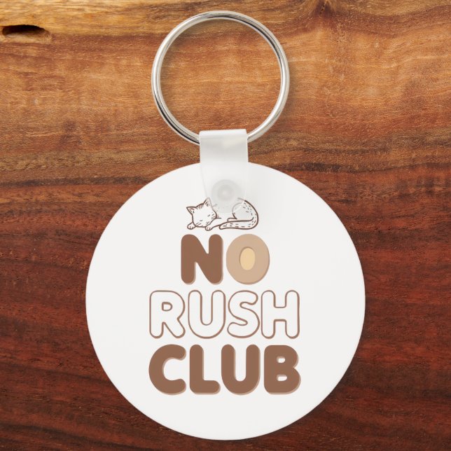 Llavero Humorous Slow Living and Lazy Day (Anverso)