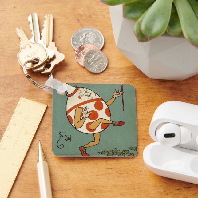 Llavero Humpty Dumpty, Vintage Mother Goose Nurserme Rhyme (Escritorio )