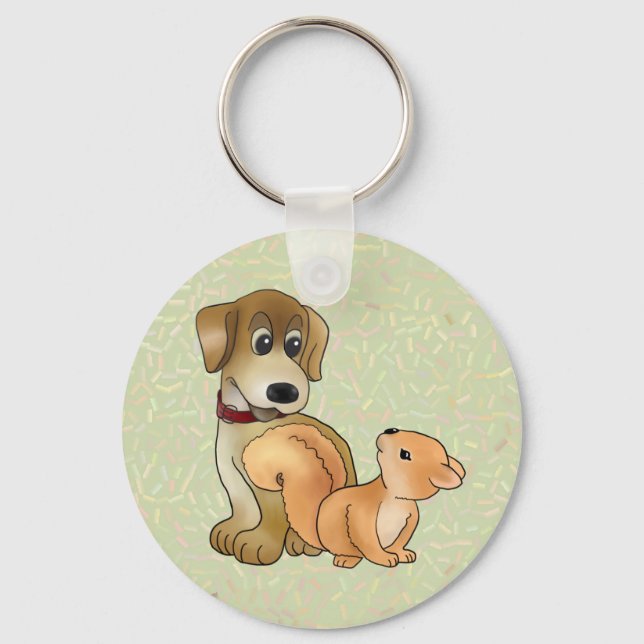 Llavero Hund und Eichhörnchen (Anverso)