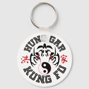 Llavero Hung Gar Kung Fu Tiger con símbolo Yin Yang
