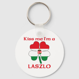 Llavero Húngaros personalizada me besan que soy Laszlo