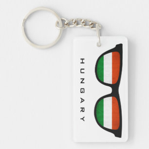 Llavero Hungría sombras personalizado cadena de texto y cl