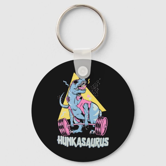 Llavero Hunkasaurus T Rex Dinosaur Divertido Gimnasio y En (Anverso)
