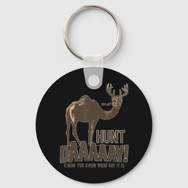 Llavero Hunt Day Camel Buck Deer Fun Hunting Humpday (Anverso)