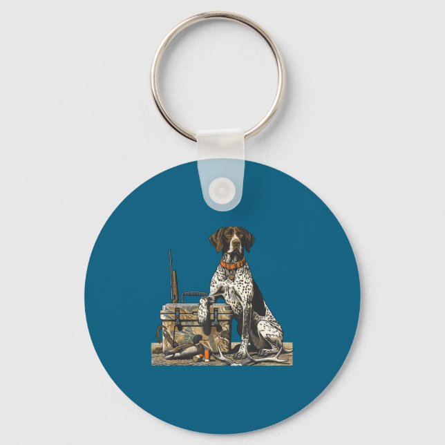 Llavero Hunting Dog Inter Bird Dog Duck Hunter Camo Retrie (Anverso)