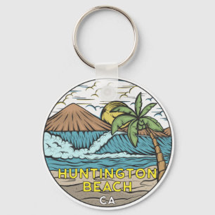 Llavero Huntington Beach California Vintage