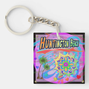 Llavero Huntington Beach True Progress Keychain