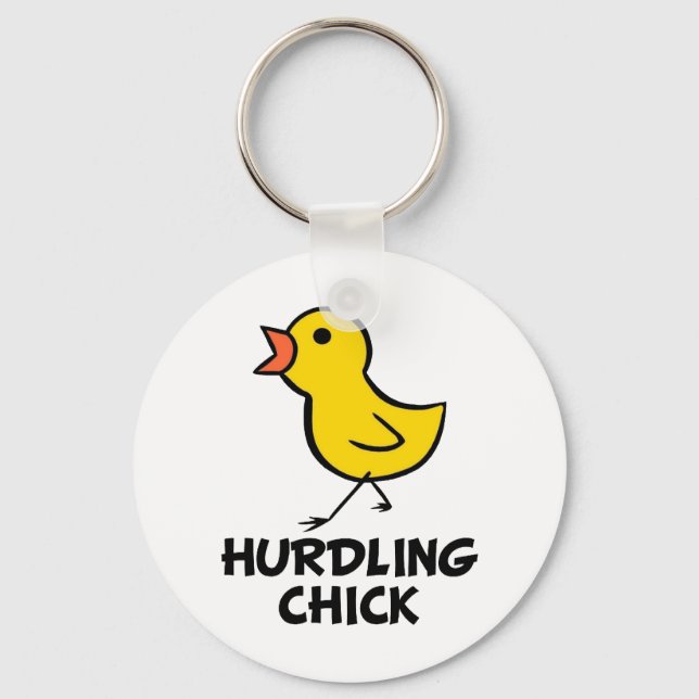 Llavero Hurdling Chick Keychain (Anverso)