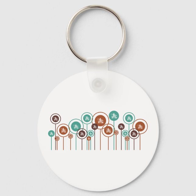 Llavero Hurdling Daisies (Anverso)