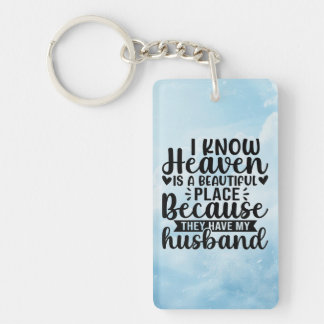 Llavero Husband In Heaven Keychain