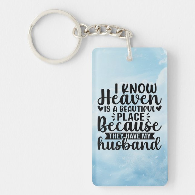 Llavero Husband In Heaven Keychain (Frente)