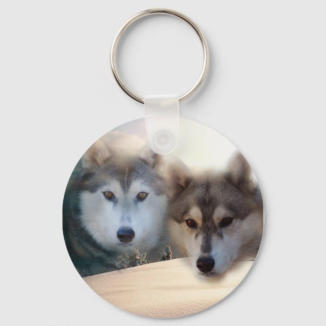 Llavero huskies (Anverso)