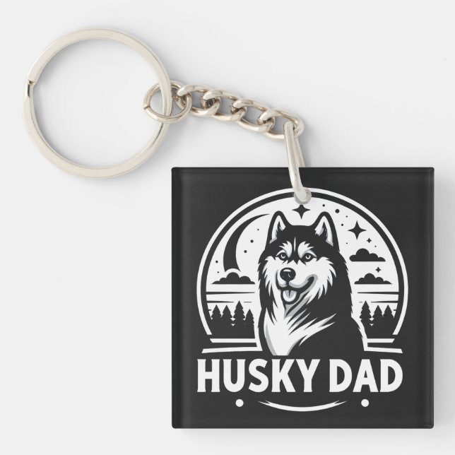 Llavero Husky Dad Gige Dog Owner Siberian Huskies Padre (Frente)