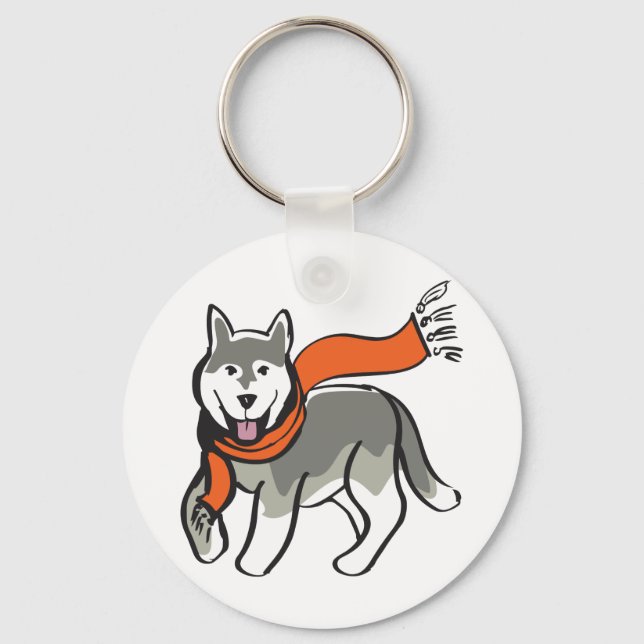 Llavero Husky Dog (Anverso)