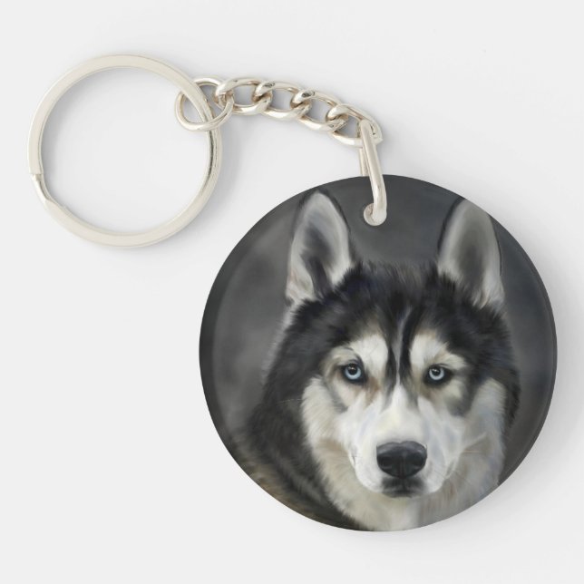 Llavero Husky Dog Big Dog Animal Mascota (Frente)