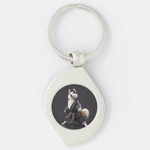 Llavero Husky Dog conoce a Karate, jugador de Husky Dog Ka