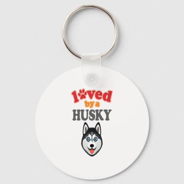 Llavero Husky Dog Lover (Anverso)