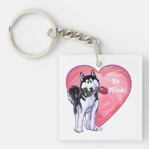 Llavero Husky El día de San Valentín
