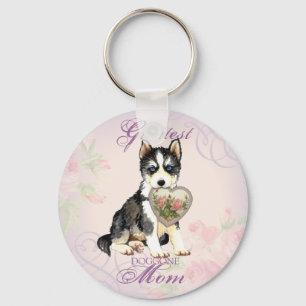 Llavero Husky Heart Mom