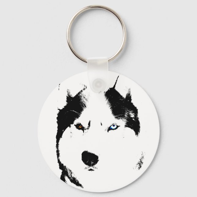 Llavero Husky Keychain Husky Malamute Dog Personalizado de (Anverso)
