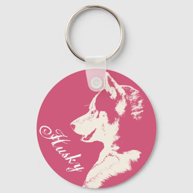 Llavero Husky Keychain Siberian Husky Dog Keychain Persona (Anverso)