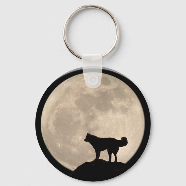 Llavero Husky Keychain Siberian Husky Malamute Perros Rega (Anverso)