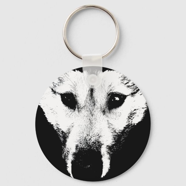 Llavero Husky Keychain Siberian Husky Malamute Perros Rega (Anverso)