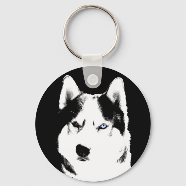 Llavero Husky Keychain Siberian Husky Malamute Regalos (Anverso)