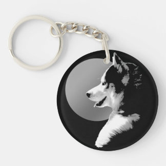 Llavero Husky Pup Keychain Husky Malamute Keychain Persona