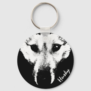 Llavero Husky Pup Keychain Husky Wolf Personalizados