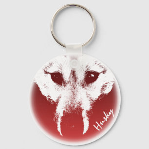 Llavero Husky Pup Keychain Husky Wolf Personalizados