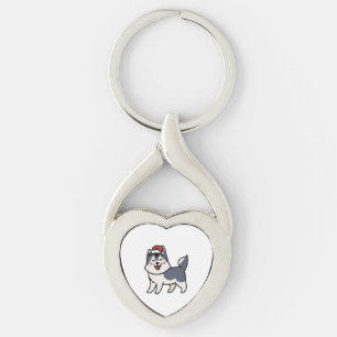 Llavero Husky Santa Dog Lover Malamute