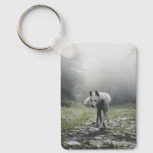Llavero Husky Siberiano Blanco