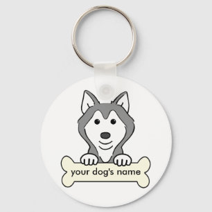 Llavero Husky siberiano personalizado