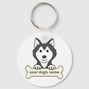 Llavero Husky siberiano personalizado